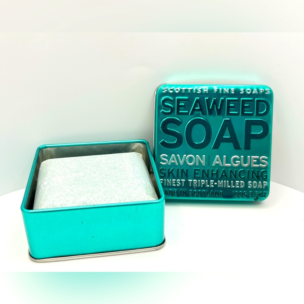 Scottish Fine Soaps ~ Seaweed Soap ~ Savon & Algues  ~ NEW W/ Tin ~ Discontinued